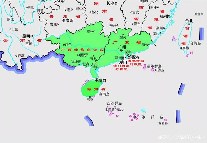 华南地区包括哪些省份和地区